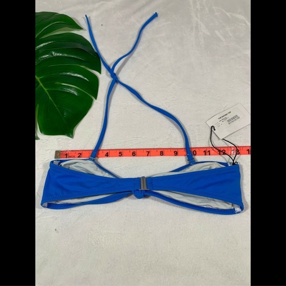 NWT Solid & Striped Whitney Bandeau Convertible‎ Bikini Top Blue [SZ Small ] - Picture 5 of 8